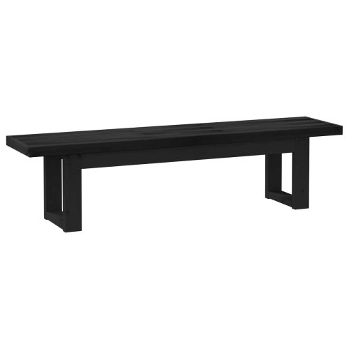 Пейка за хранене NOAIN 180 x 41 x 45 см Масивна боровина Черно