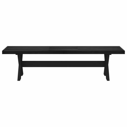 Пейка за хранене NOAIN 160 x 41 x 45 см Масивна боровина Черно