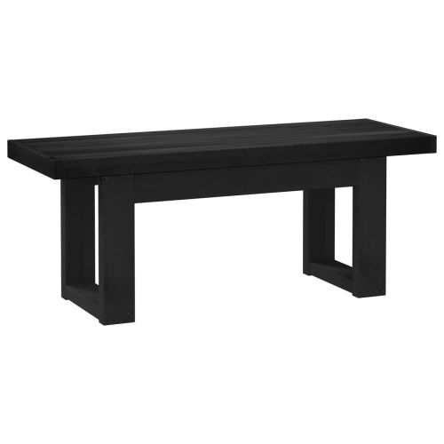 Пейка за хранене NOAIN 120 x 41 x 45 см Масивна боровина Черен