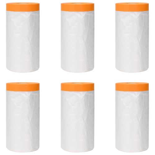 Калъф за прах с лепилна лента 6 pcs Прозрачен 140 x 3300 см