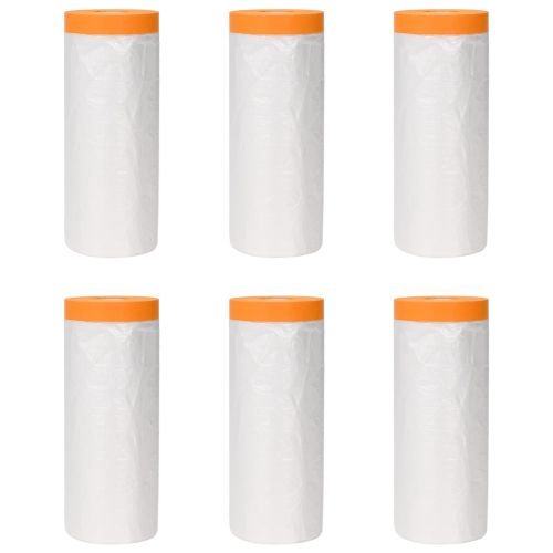 Калъф за прах с лепилна лента 6 pcs Прозрачен 210 x 2000 см