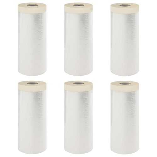Прахосмукачна кърпа с лепило 6 pcs Прозрачен 140 x 3300 см HDPE