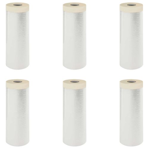 Прахосмукачна кърпа с лепило 6 pcs Прозрачен 210 x 2000 см HDPE
