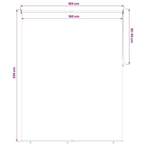 Щора за открито с UV защита Черно 180 x 230 cm