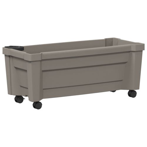 Саксия Kalypso с колела Сиво 79 x 35 x 33 см ПП