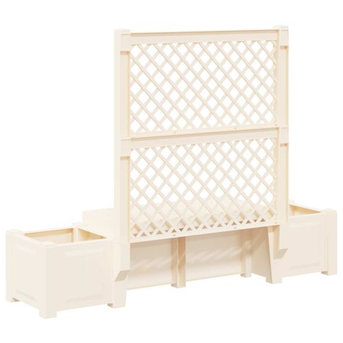 Градинска пейка Копенхаген Бяло 173 x 49 x 135,5 см ПП