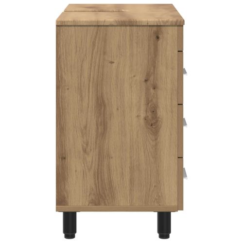 Шкаф със светло за баня Дъб артизан 60 x 35 x 60 см