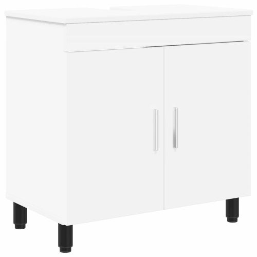 Шкаф със светло за баня Бяло 60 x 35 x 60 см