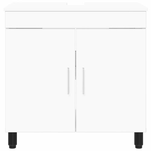 Шкаф със светло за баня Бяло 60 x 35 x 60 см