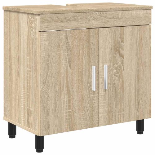 Шкаф със светло за баня Дъб сонома 60 x 35 x 60 см