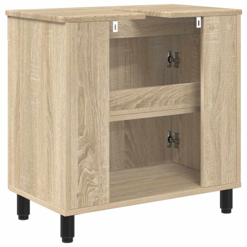 Шкаф със светло за баня Дъб сонома 60 x 35 x 60 см