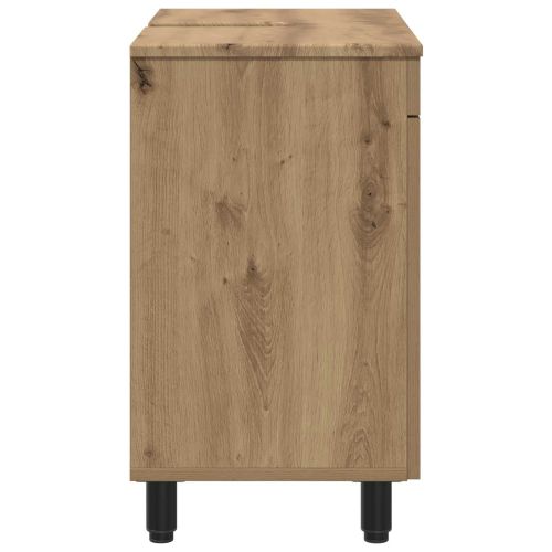 Шкаф със светло за баня Дъб артизан 60 x 35 x 60 см