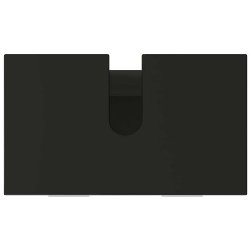Шкаф със светло за баня Черно 60 x 35 x 60 см