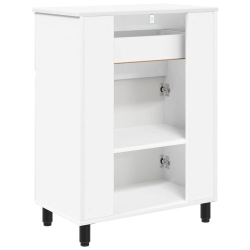 Шкаф със светло за баня Бяло 60 x 35 x 80 см
