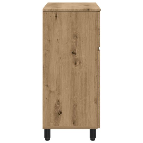 Шкаф със светло за баня Дъб артизан 60 x 35 x 80 см