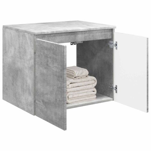Стенно Баня Кабинет Бетонно сиво 62,5 x 44,5 x 50 см