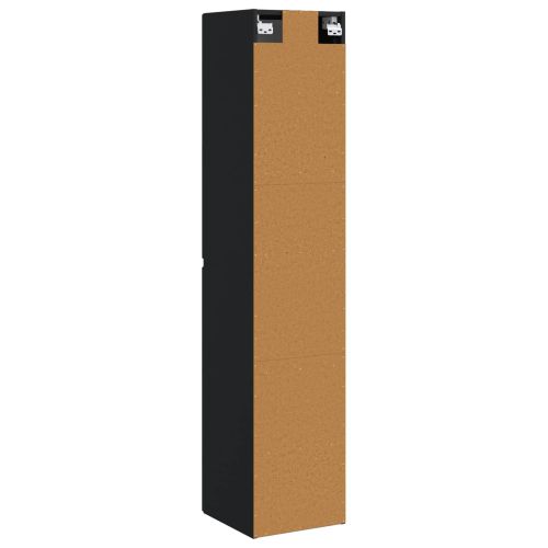 Стенно Баня Кабинет Черно 33 x 34,5 x 160 см