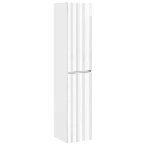 Стенно Баня Кабинет Бял гланц 33 x 34,5 x 160 см