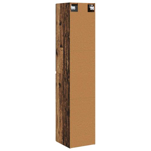 Стенно Баня Кабинет Старо дърво 33 x 34,5 x 160 см
