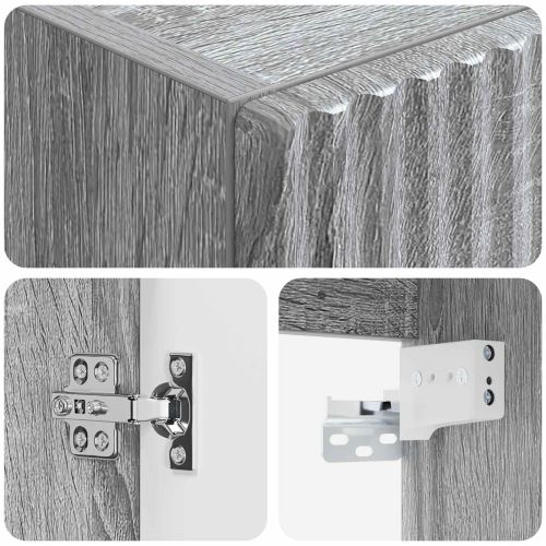 Стенно Баня Кабинет Сив Сонома 33 x 34,5 x 100 см