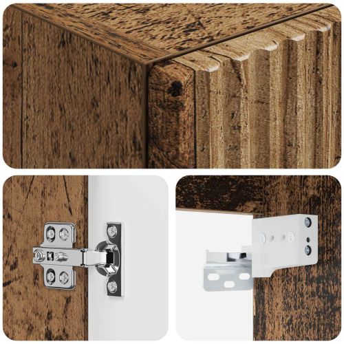 Стенно Баня Кабинет Старо дърво 33 x 34,5 x 100 см