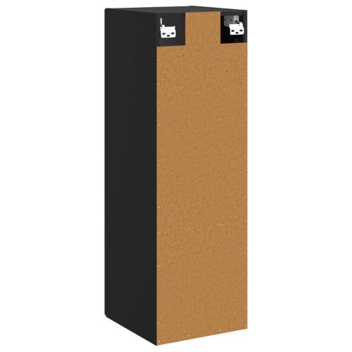 Стенно Баня Кабинет Черно 33 x 34,5 x 60 см Инженерна дървесина