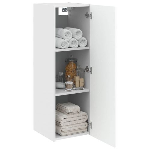 Стенно Баня Кабинет Бял гланц 33 x 34,5 x 60 см