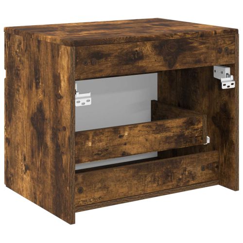 Стенно Баня Кабинет Опушен дъб 59 x 44,5 x 50 см
