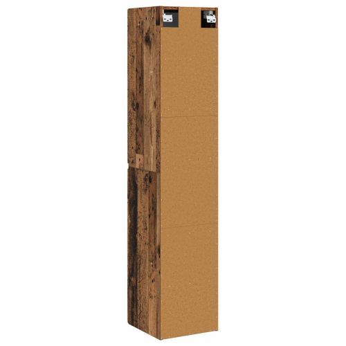 Стенно Баня Кабинет Старо дърво 33 x 34,5 x 160 см