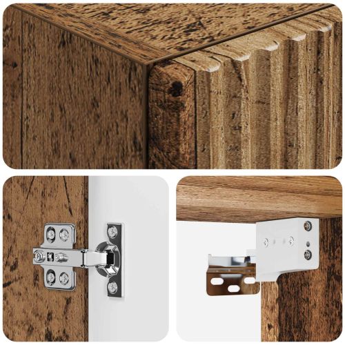 Стенно Баня Кабинет Старо дърво 33 x 34,5 x 160 см