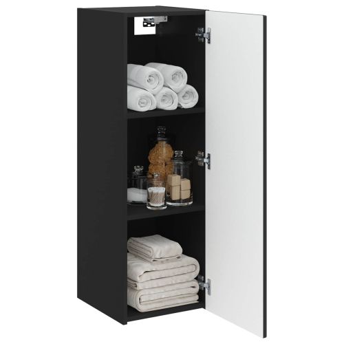 Стенно Баня Кабинет Черно 33 x 34,5 x 100 см