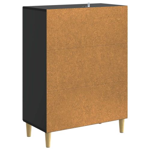 Чекмеджетен шкаф Черно 66 x 34,5 x 90 см Инженерна дървесина