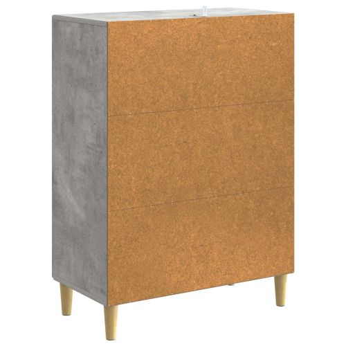 Чекмеджетен шкаф Бетонно сиво 66 x 34,5 x 90 см
