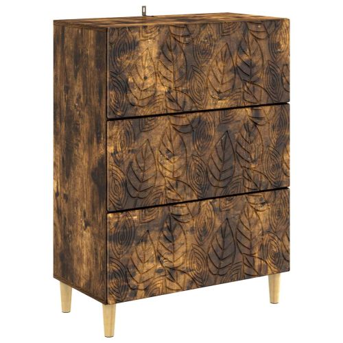 Чекмеджетен шкаф Опушен дъб 66 x 34,5 x 90 см