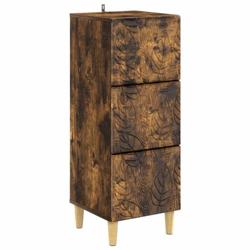 Чекмеджетен шкаф Опушен дъб 33 x 34,5 x 90 см