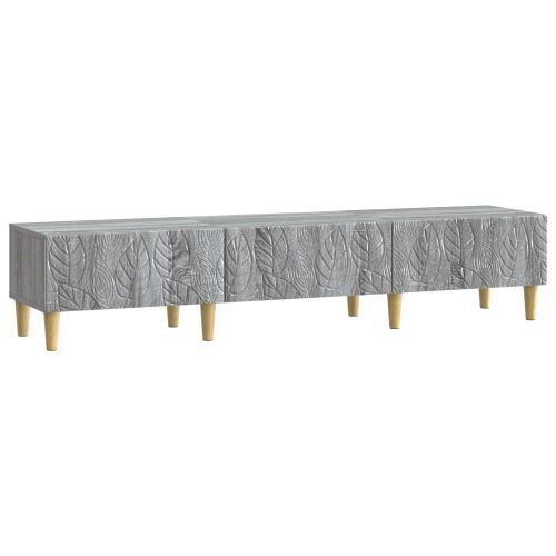 ТВ шкаф 147 x 34,5 x 30 см Сив Сонома Инженерна дървесина