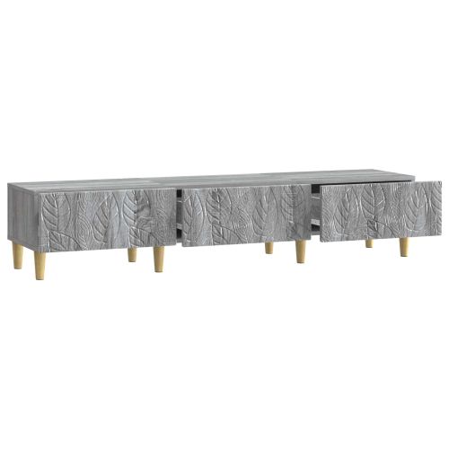 ТВ шкаф 147 x 34,5 x 30 см Сив Сонома Инженерна дървесина