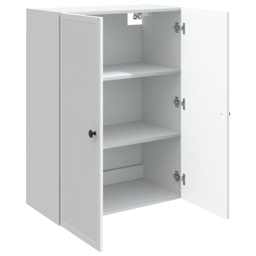 Стенно шкафче Бяло 66 x 34,5 x 90 см Инженерна дървесина
