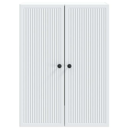 Стенно шкафче Бяло 66 x 34,5 x 90 см Инженерна дървесина