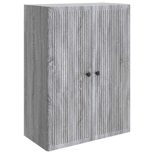 Стенно шкафче Сив Сонома 66 x 34,5 x 90 см Инженерна дървесина