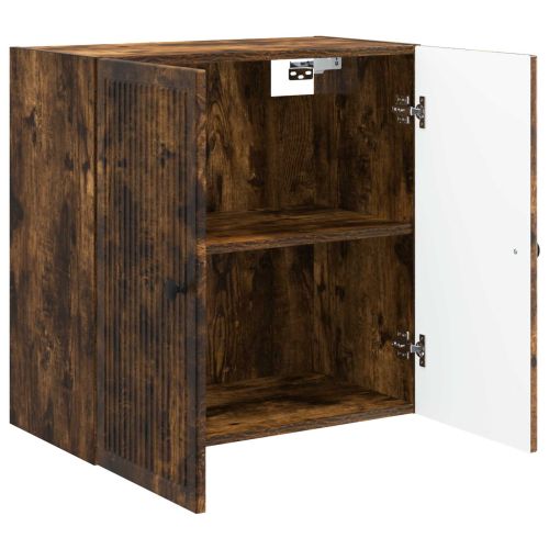 Стенно шкафче Опушен дъб 59 x 31 x 60 см Инженерна дървесина