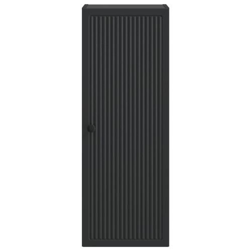 Стенно шкафче Черно 33 x 34,5 x 90 см Инженерна дървесина