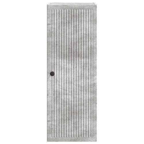 Стенно шкафче Бетонно сиво 33 x 34,5 x 90 см