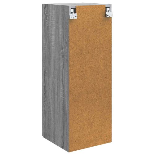 Стенно шкафче Сив Сонома 33 x 34,5 x 90 см Инженерна дървесина