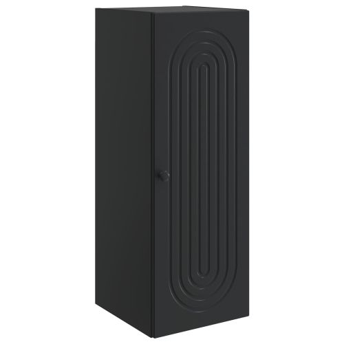 Стенно шкафче Черно 33 x 34,5 x 90 см Инженерна дървесина