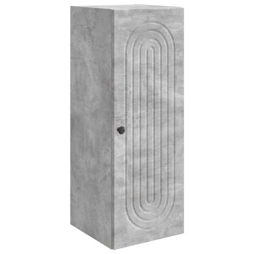 Стенно шкафче Бетонно сиво 33 x 34,5 x 90 см