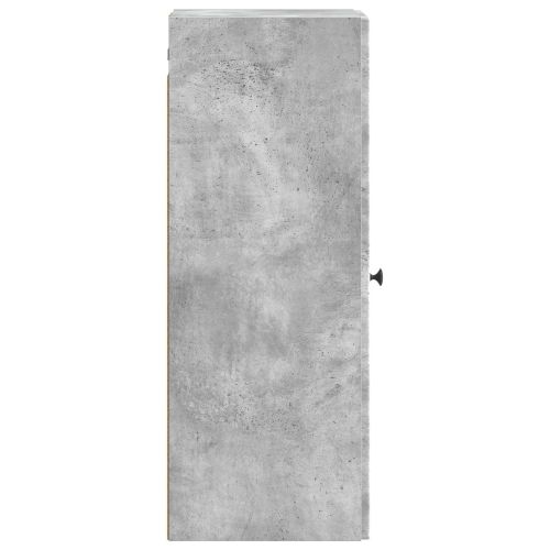 Стенно шкафче Бетонно сиво 33 x 34,5 x 90 см