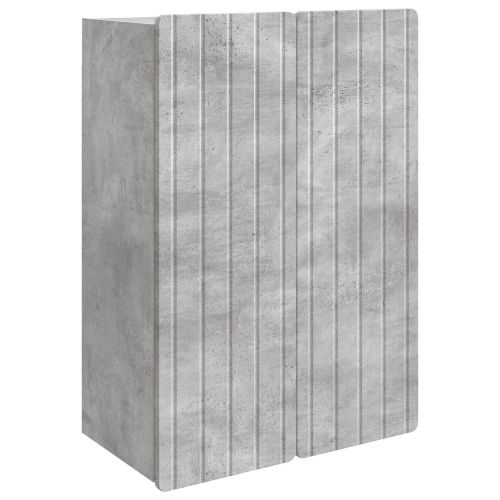 Стенно шкафче Бетонно сиво 66 x 34,5 x 92 см