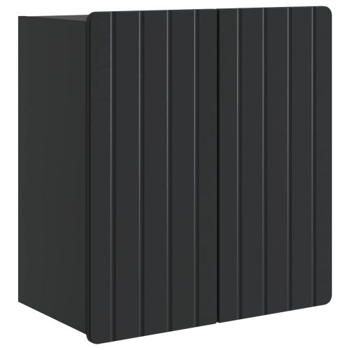 Стенно шкафче Черно 59 x 31 x 64 см Инженерна дървесина