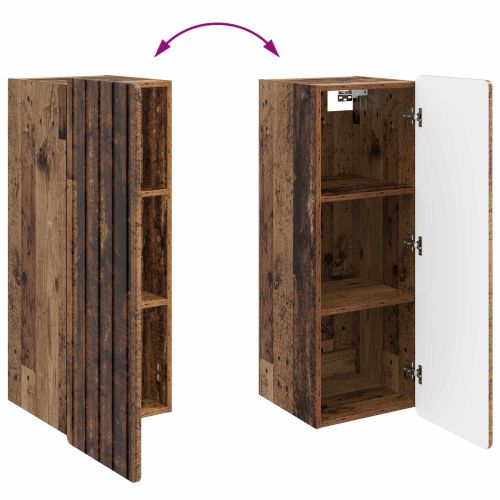 Стенно шкафче Старо дърво 33 x 34,5 x 94 см Инженерна дървесина